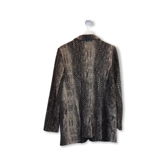 Chico's Snake Skin Button Down Jacket - Picture 6 of 6